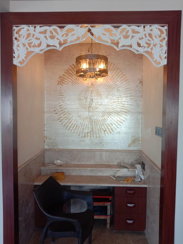 Traditional Pooja Room with Arch, Kanpur